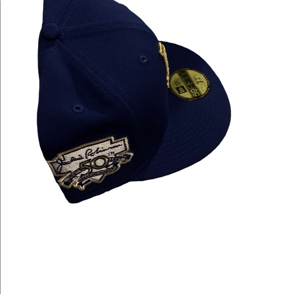 Los Angeles Dodgers Hat Fitted 7 3/4 Men New Era 59Fifty Lids Thank You Jackie - Picture 4 of 5